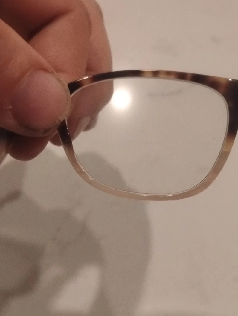 Lucky Brand Tortoiseshell Square Frame Glasses - Peach And Brown